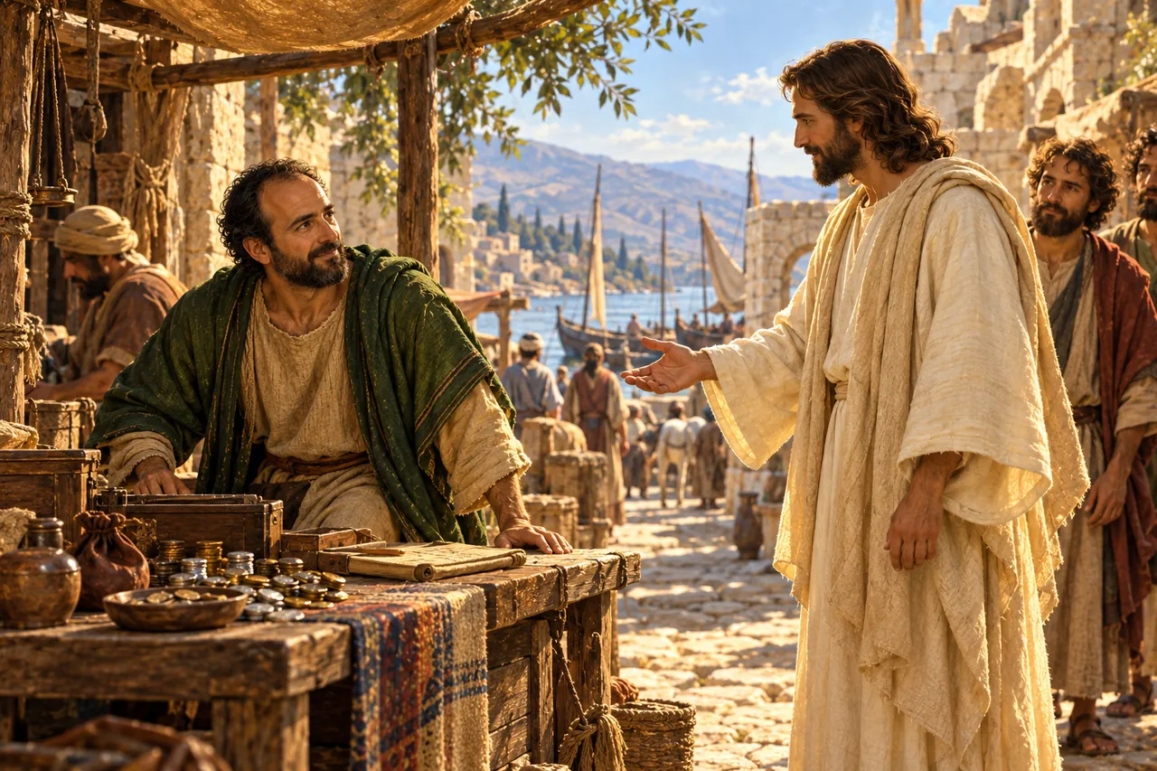 Illustration of Matthew — Called from the tax booth