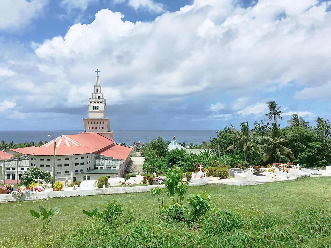 Basilika Saint-Pierre-Chanel di Poi, Futuna, foto 2018.